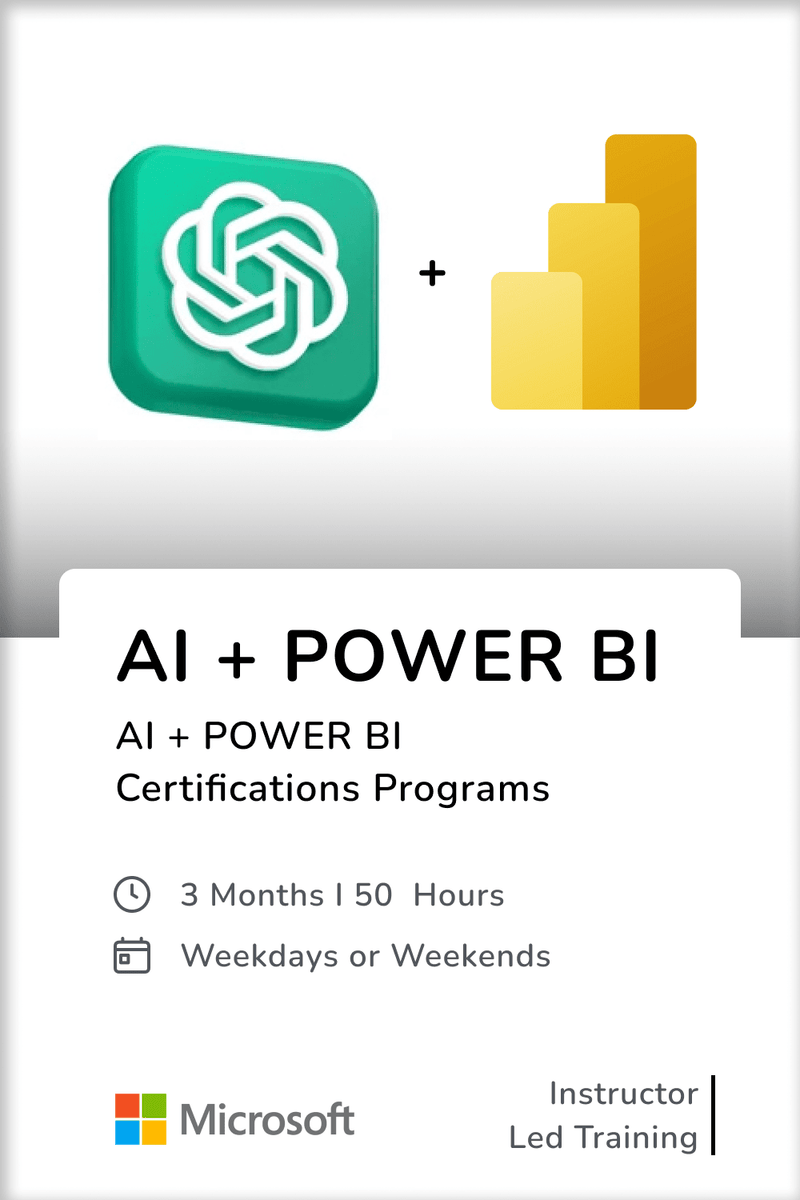 Artificial Intelligence+ Microsoft Power BI – Team Academy