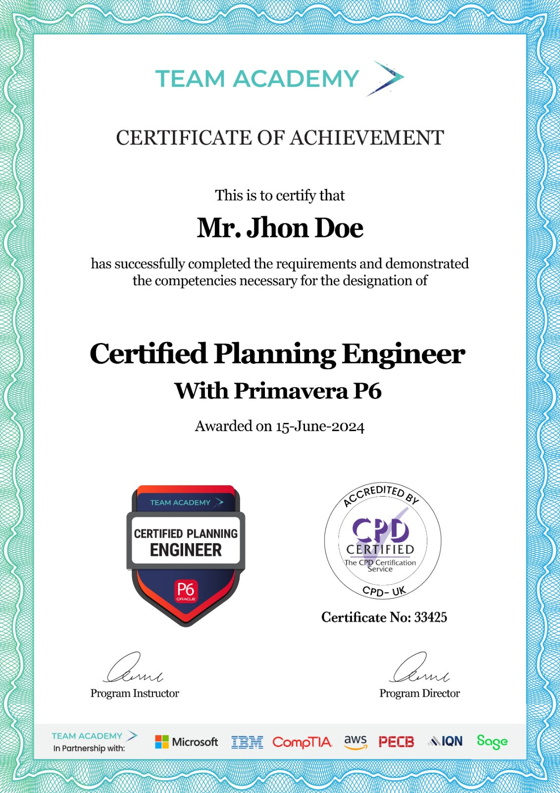 Primavera P6 Project Professional Training and Certification